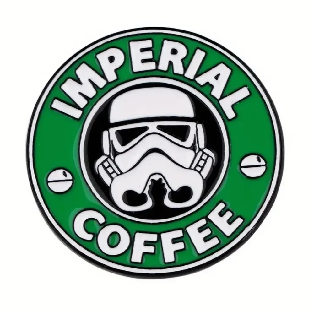3/$25 “Imperial Coffee” Star Wars meets Starbucks Pin Badge Brooch Unisex